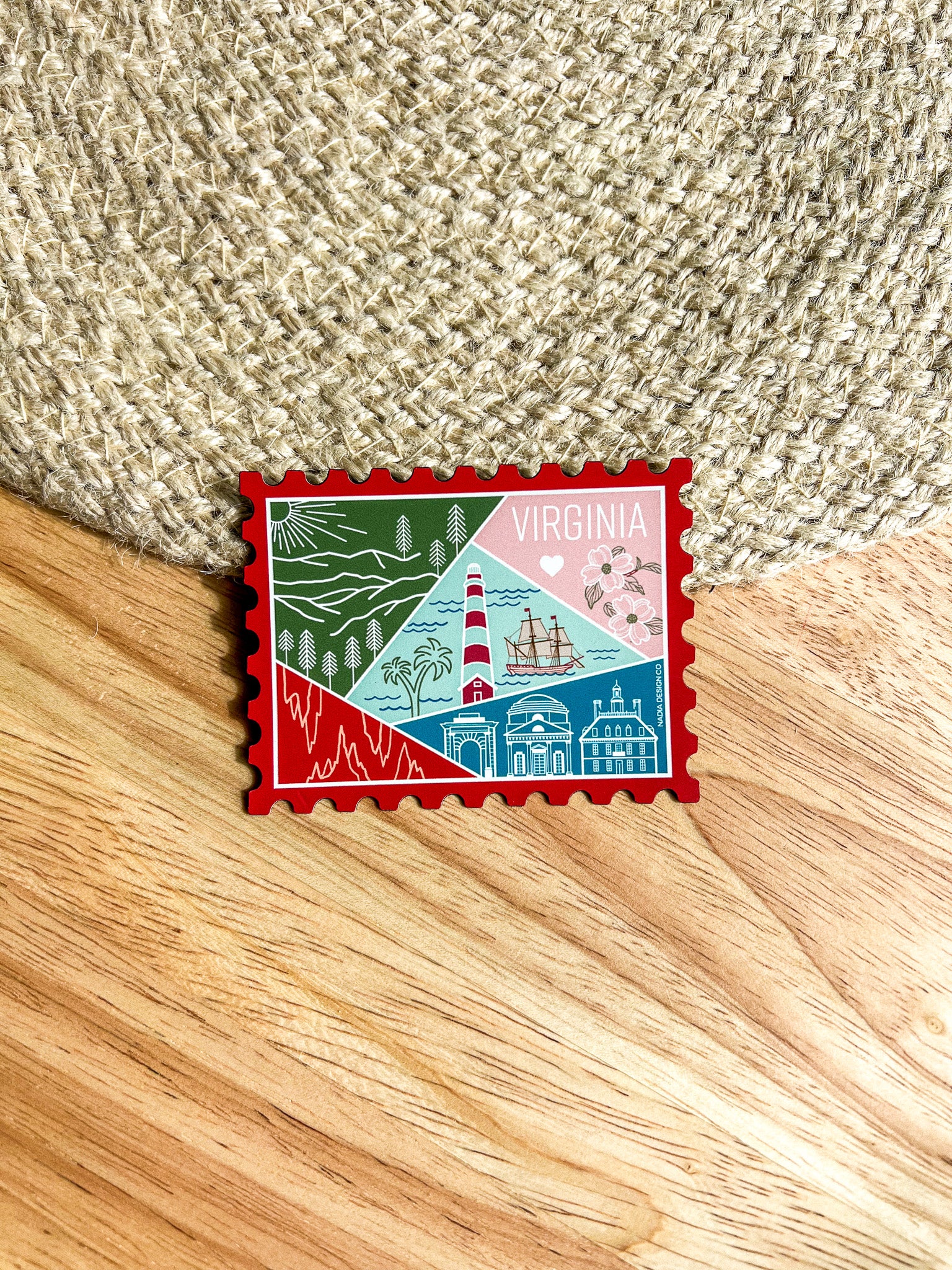 Virginia Stamp Magnet
