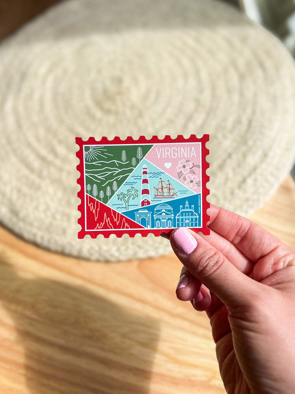 Virginia Stamp Magnet