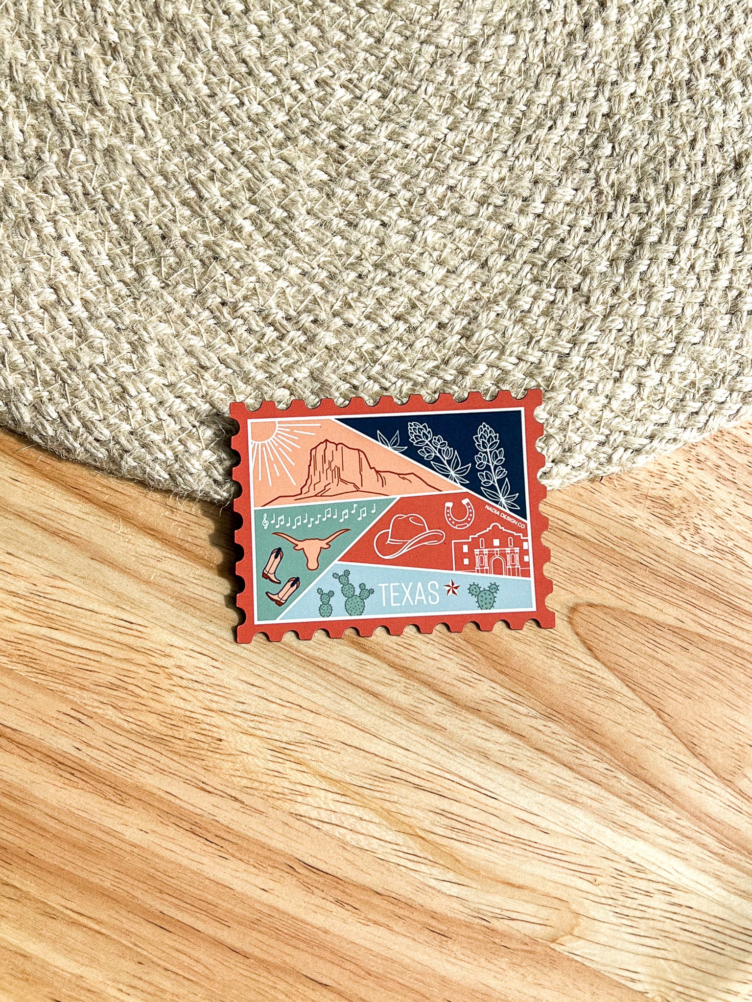 Texas Stamp Magnet