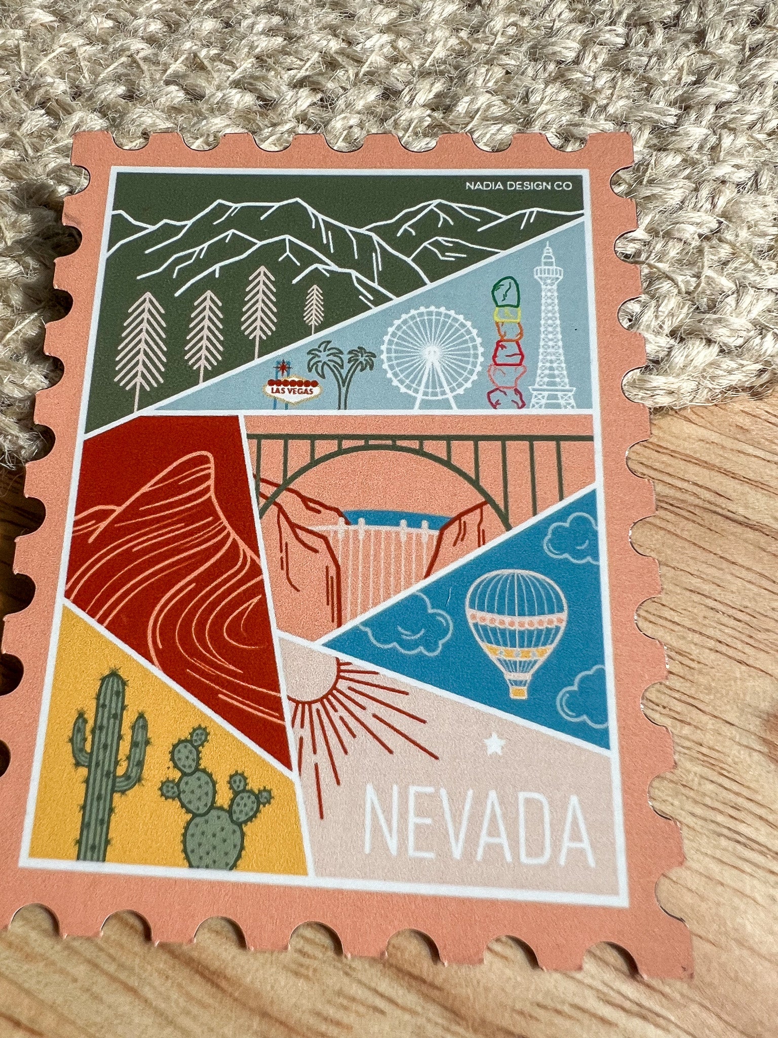Nevada Stamp Magnet