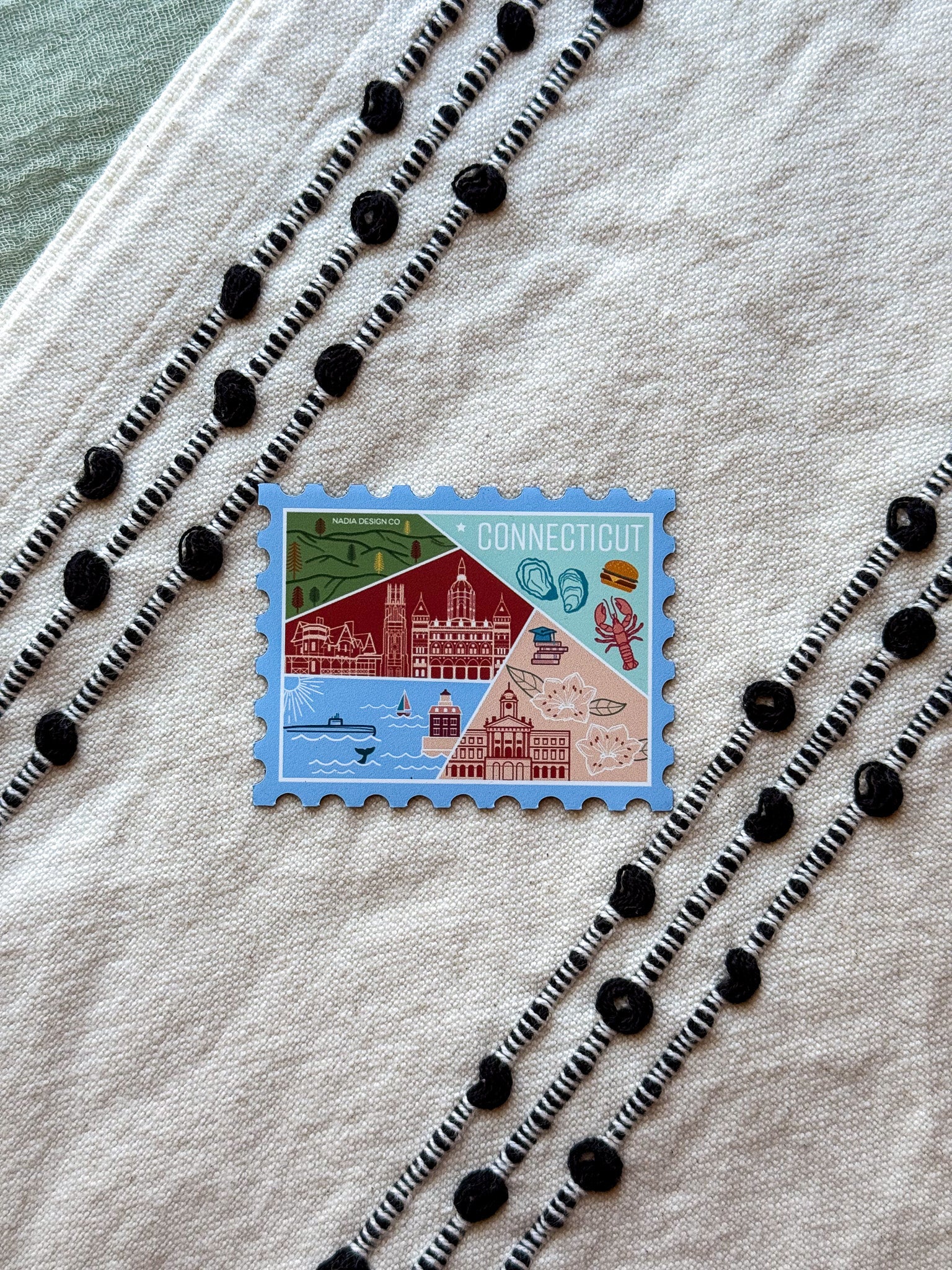 Connecticut Stamp Magnet