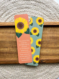 Sunflower Zephaniah 3:17 Verse Bookmarks