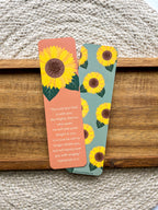 Sunflower Zephaniah 3:17 Verse Bookmarks