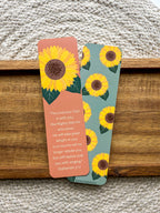 Sunflower Zephaniah 3:17 Verse Bookmarks