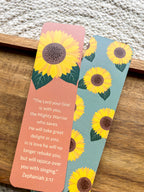 Sunflower Zephaniah 3:17 Verse Bookmarks