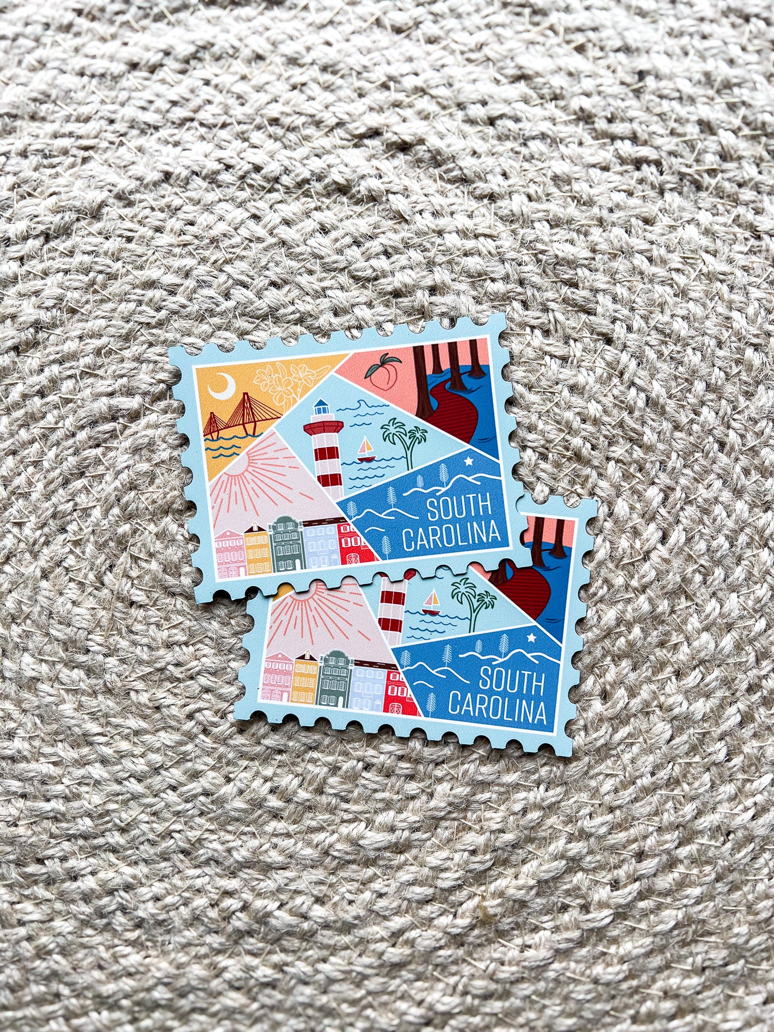 South Carolina Stamp Magnet