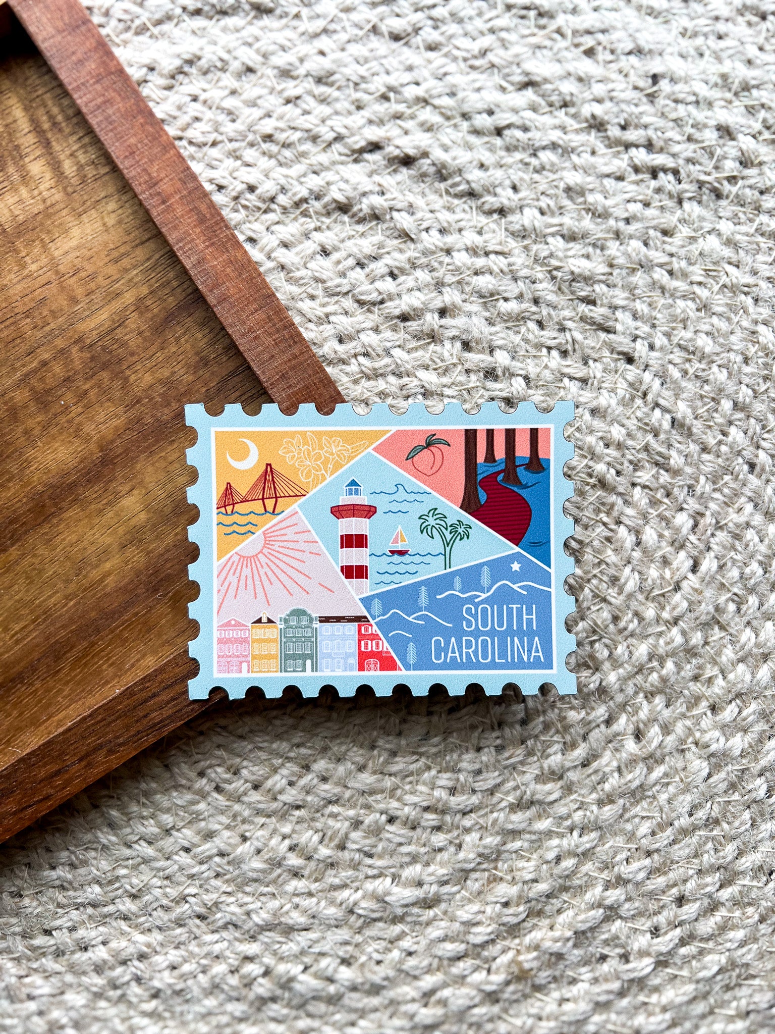 South Carolina Stamp Magnet