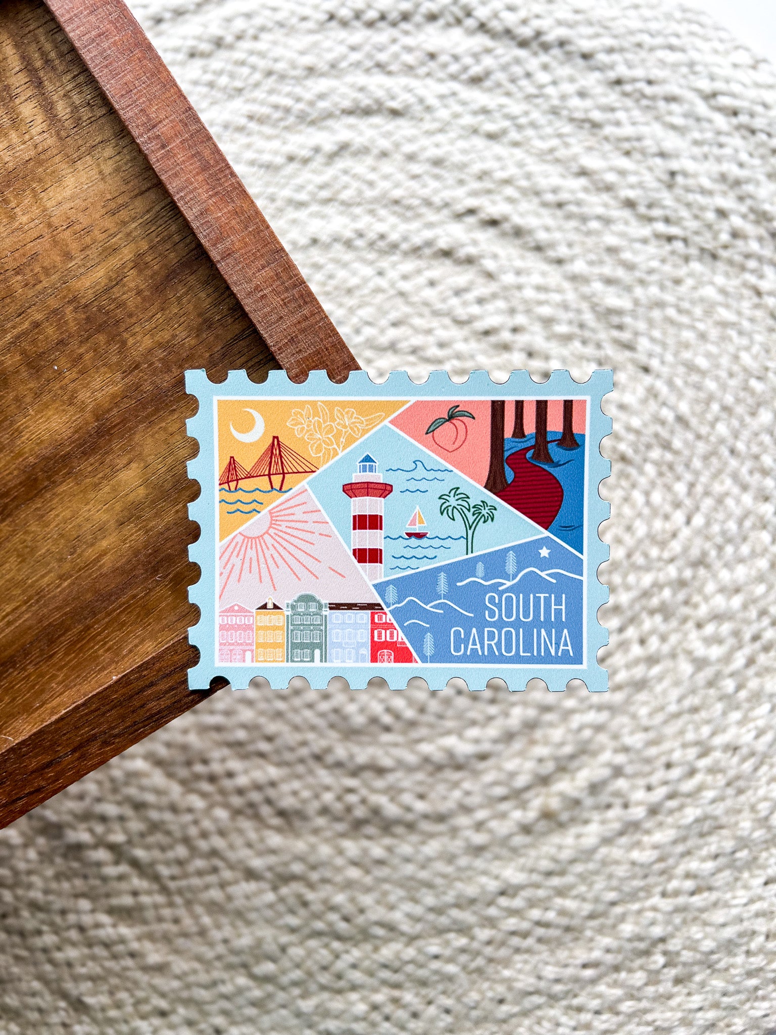 South Carolina Stamp Magnet