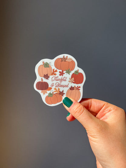 Thankful & Blessed Stickers