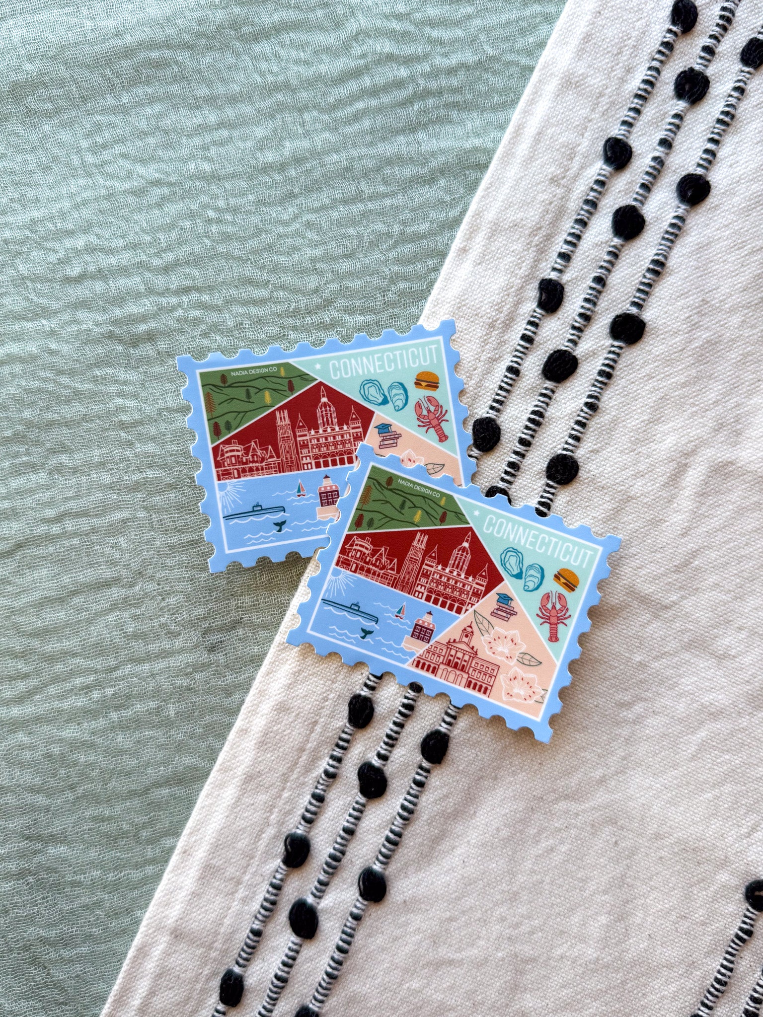 Connecticut Stamp Sticker