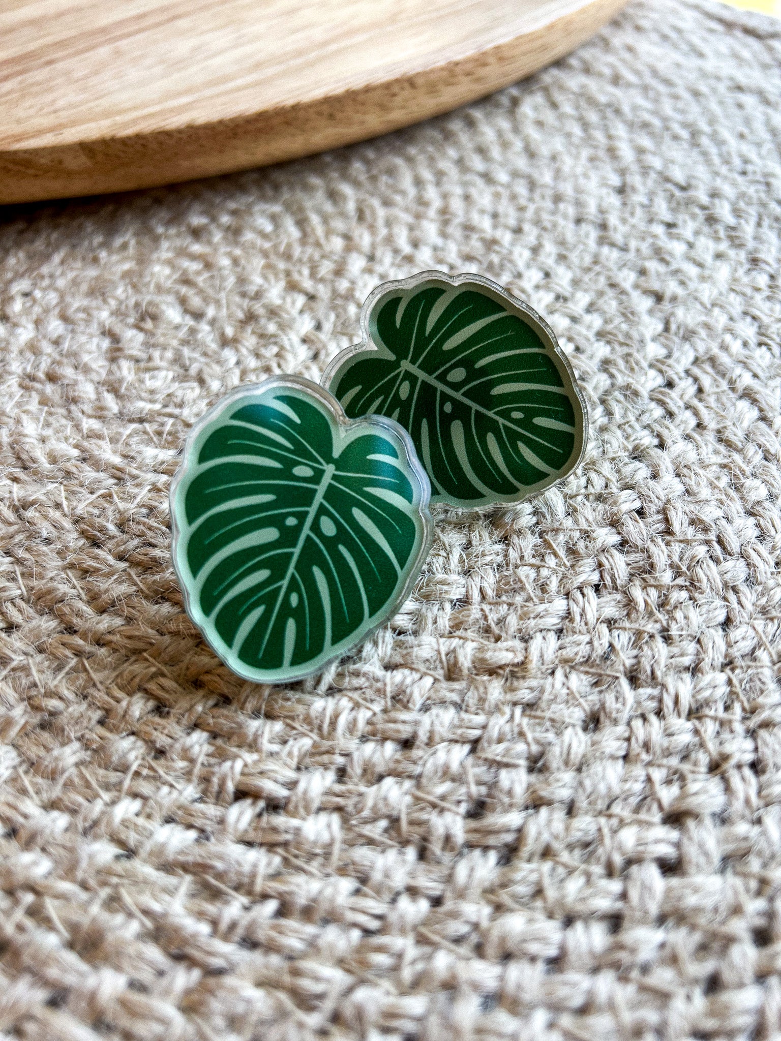 Monstera Leaf Acrylic Pin