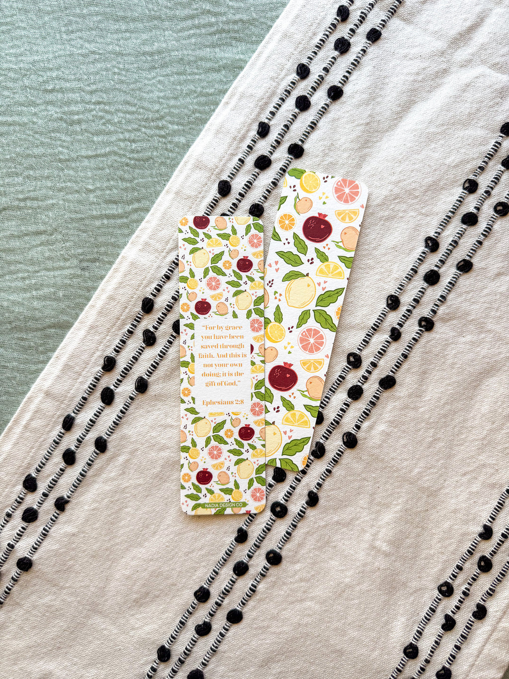 Fruit Ephesians 2:8 Bookmark