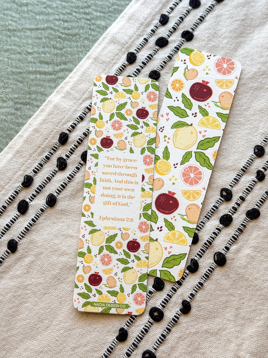 Fruit Ephesians 2:8 Bookmark