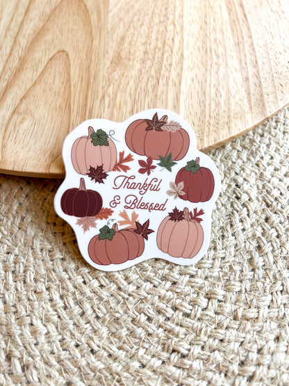 Thankful & Blessed Stickers