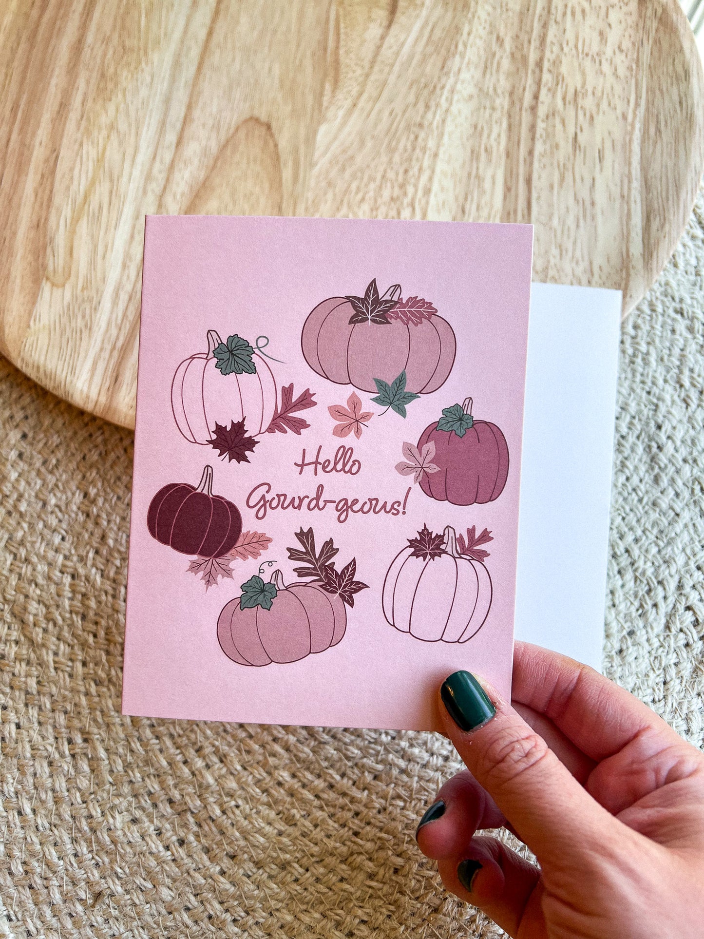 Hello Gourd-geous Card