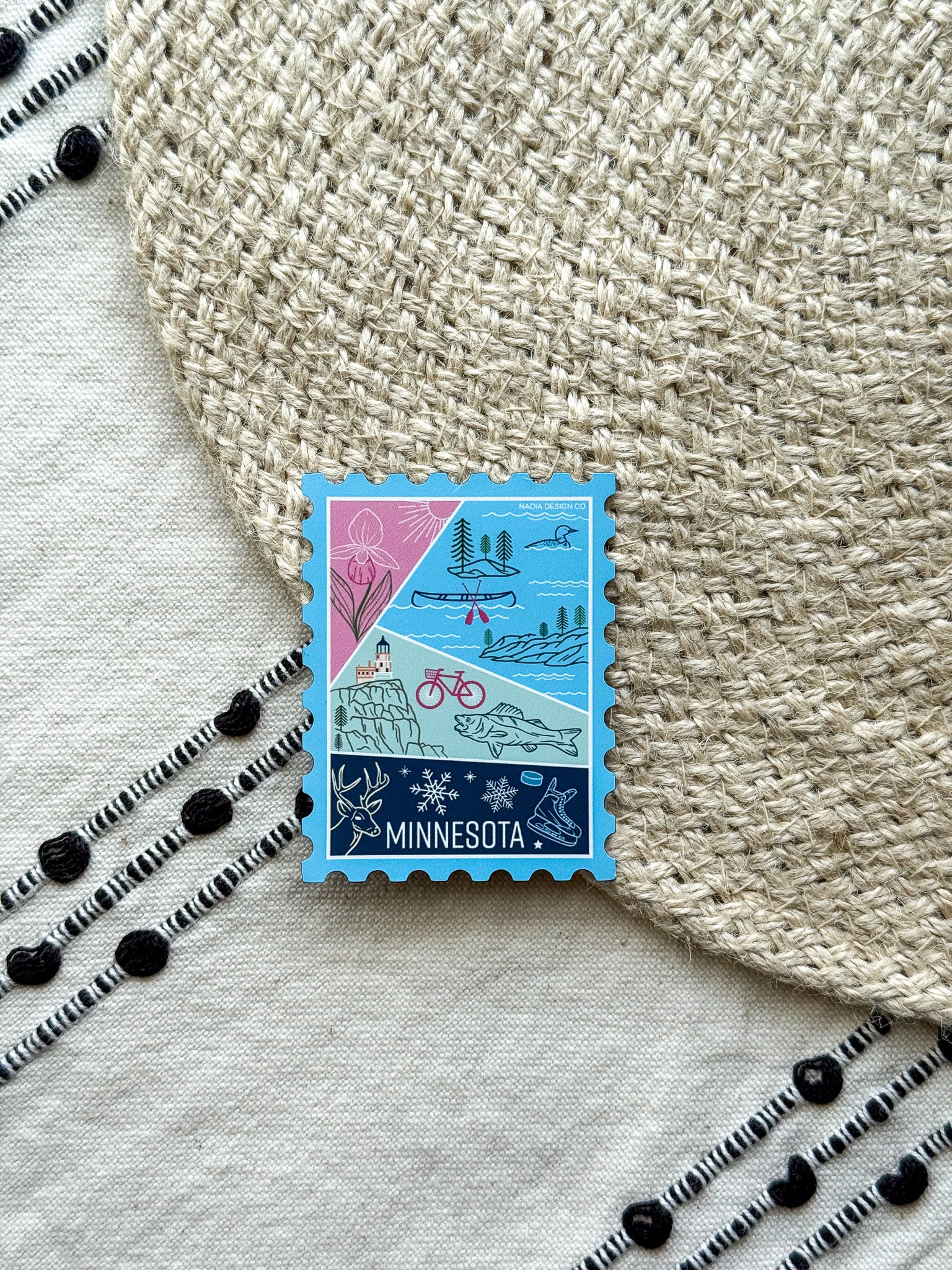 Minnesota Stamp Magnet