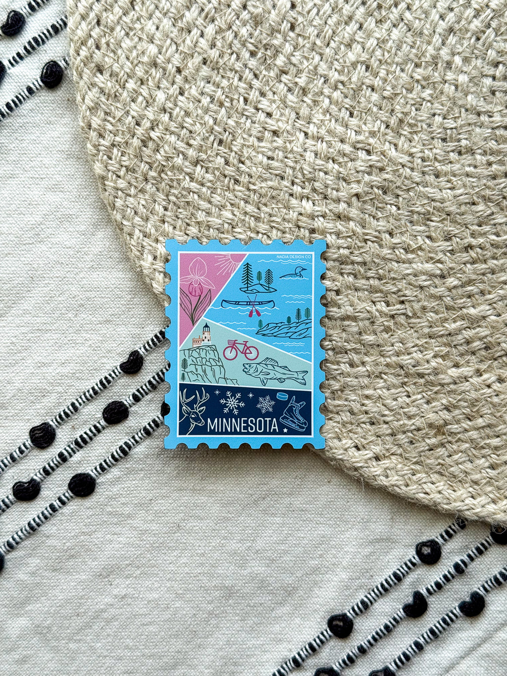 Minnesota Stamp Magnet