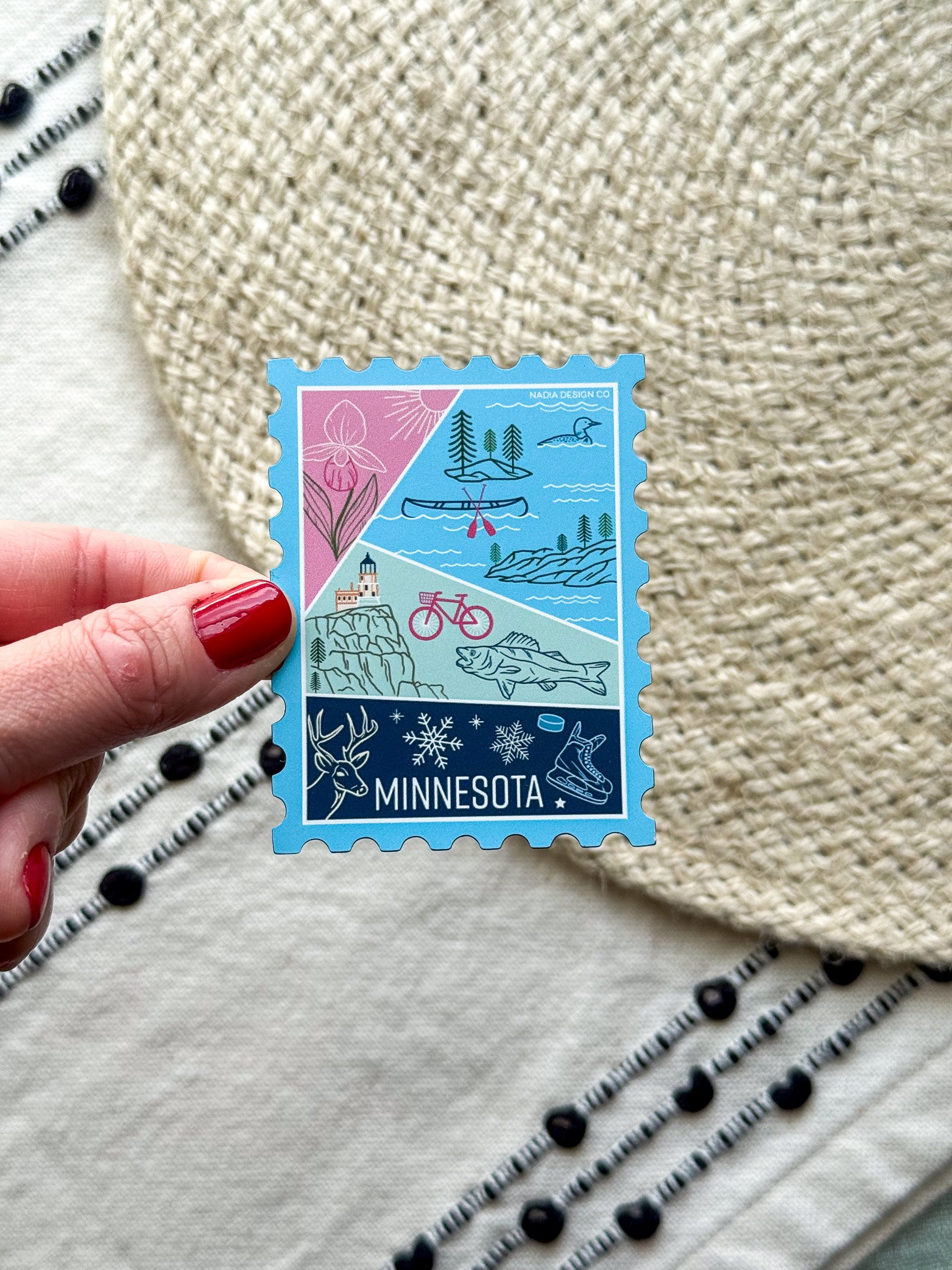 Minnesota Stamp Magnet