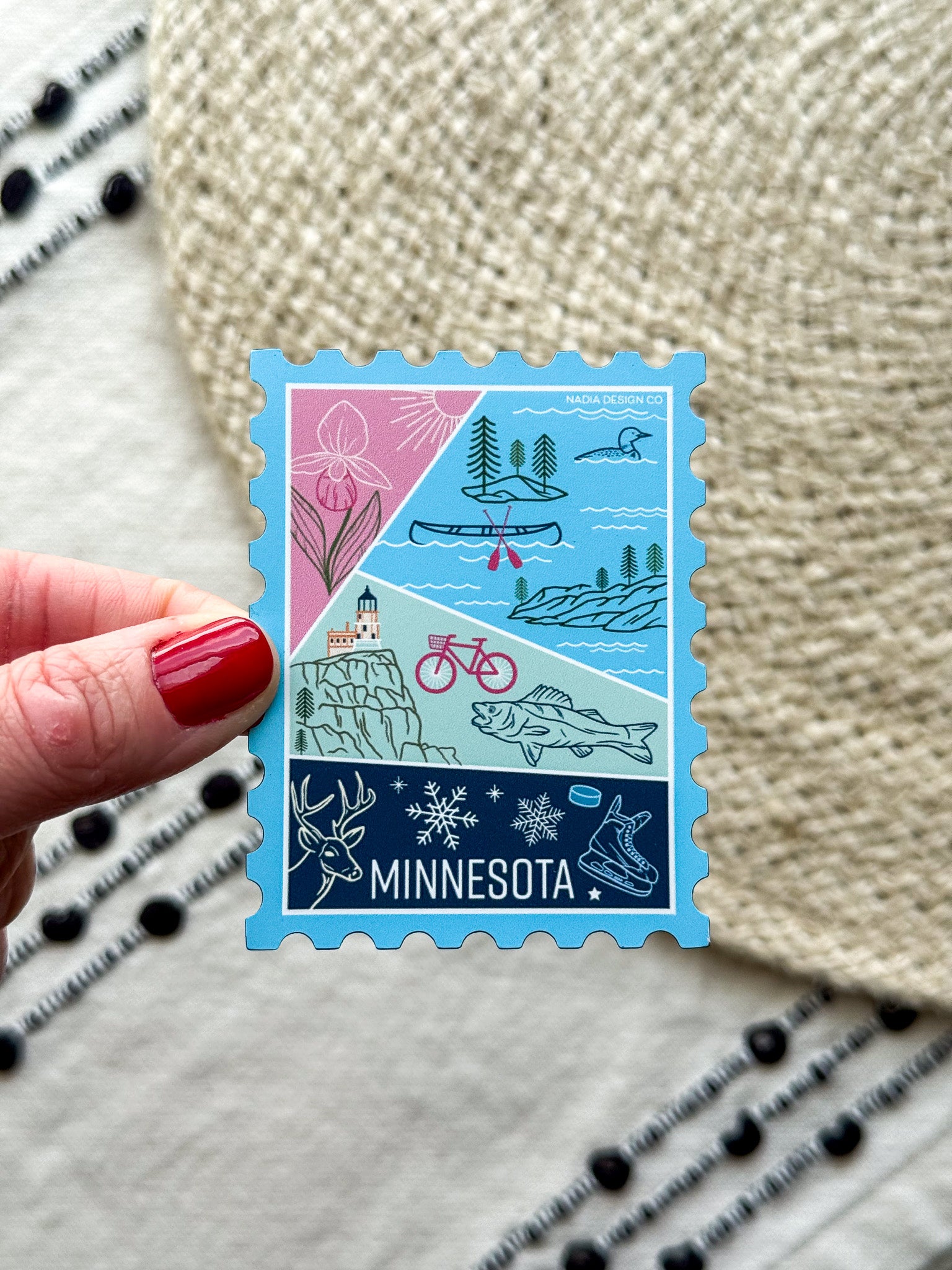 Minnesota Stamp Magnet