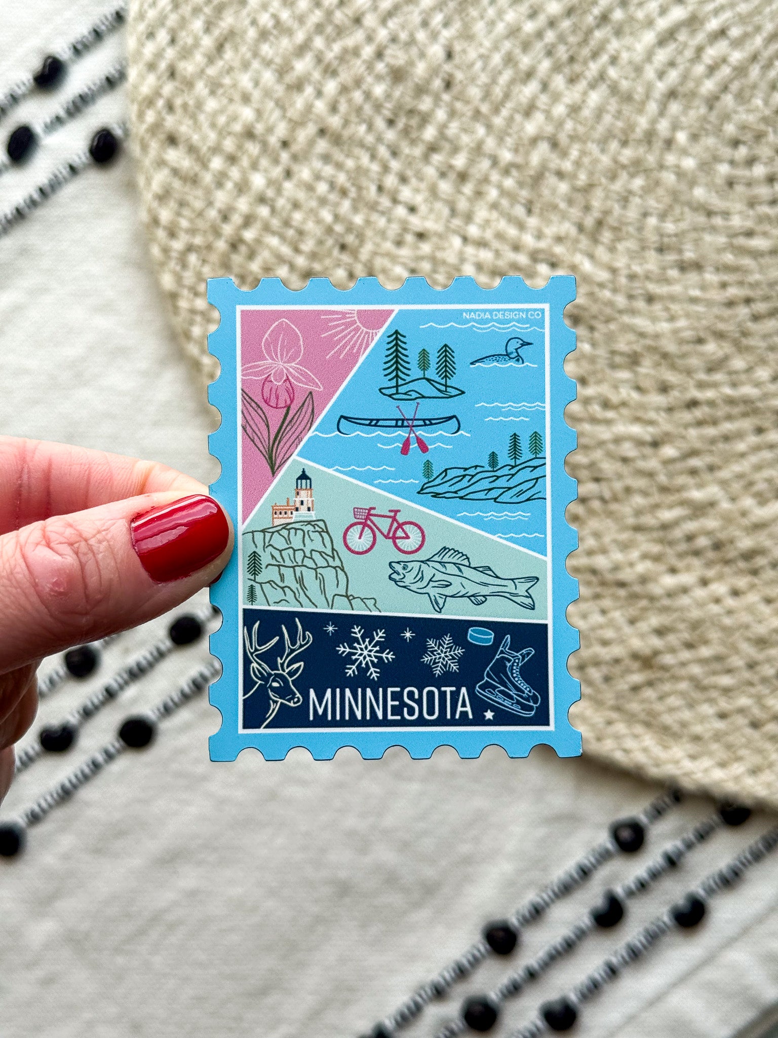 Minnesota Stamp Magnet