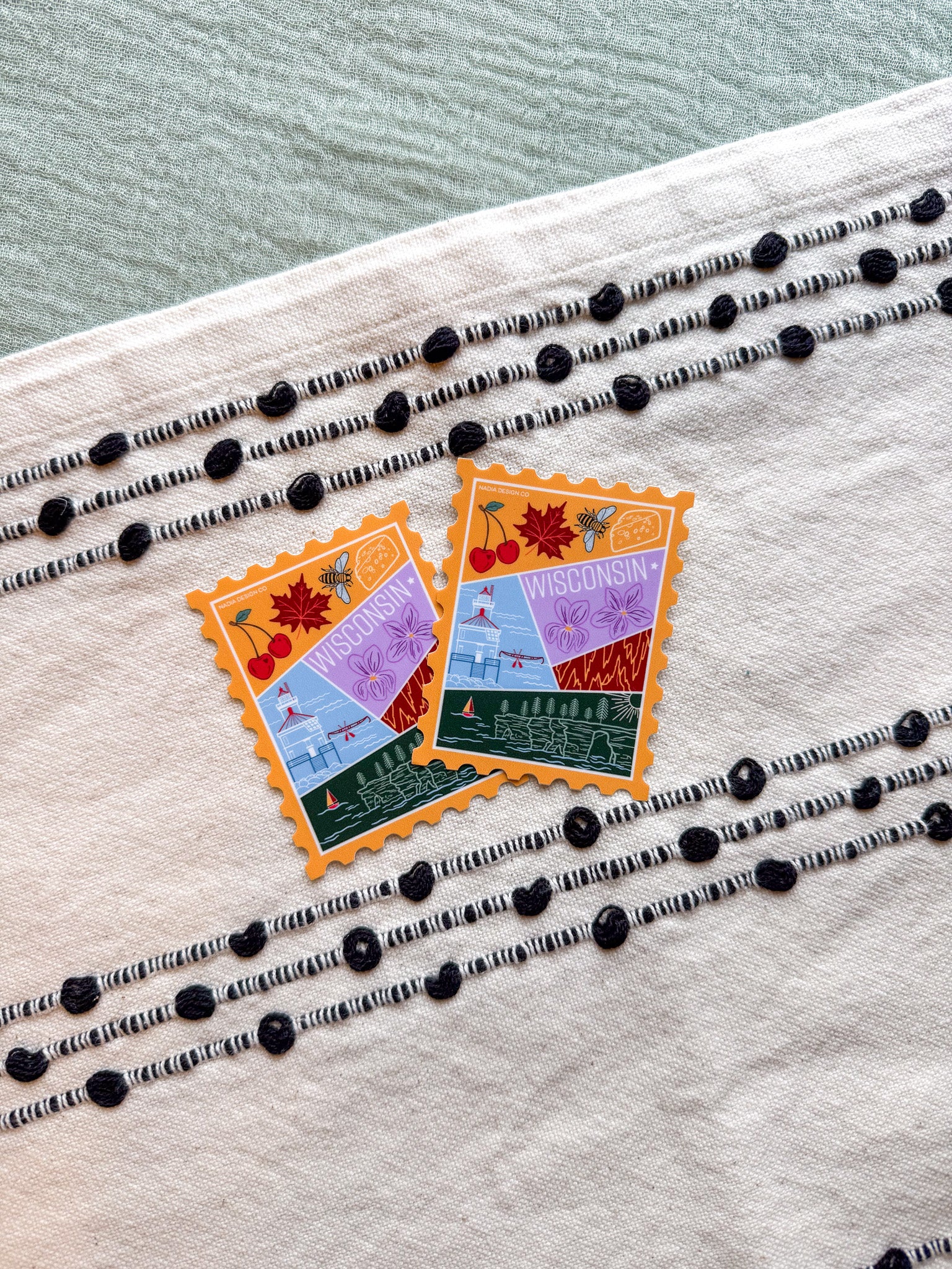 Wisconsin Stamp Sticker