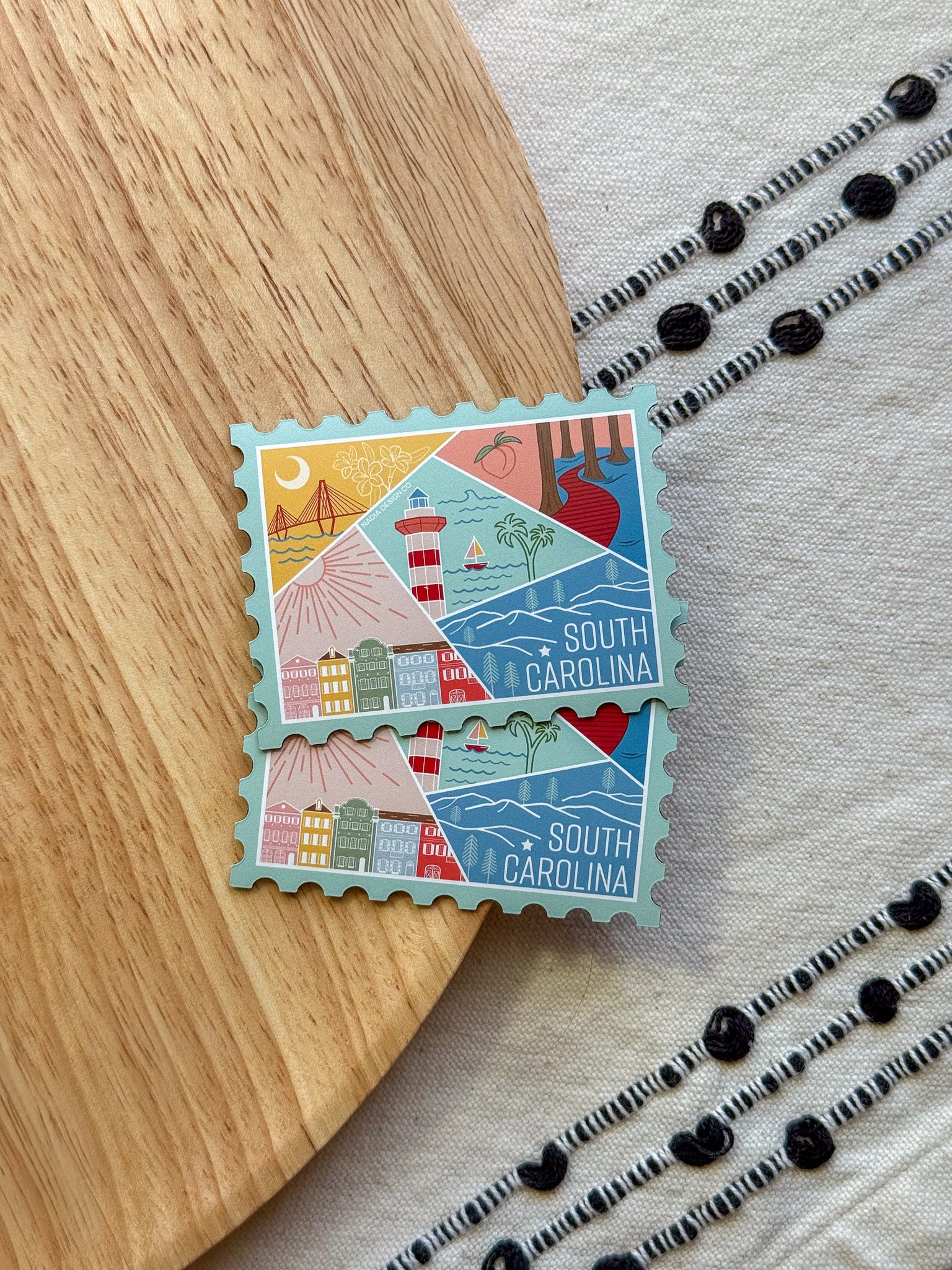 South Carolina Stamp Magnet