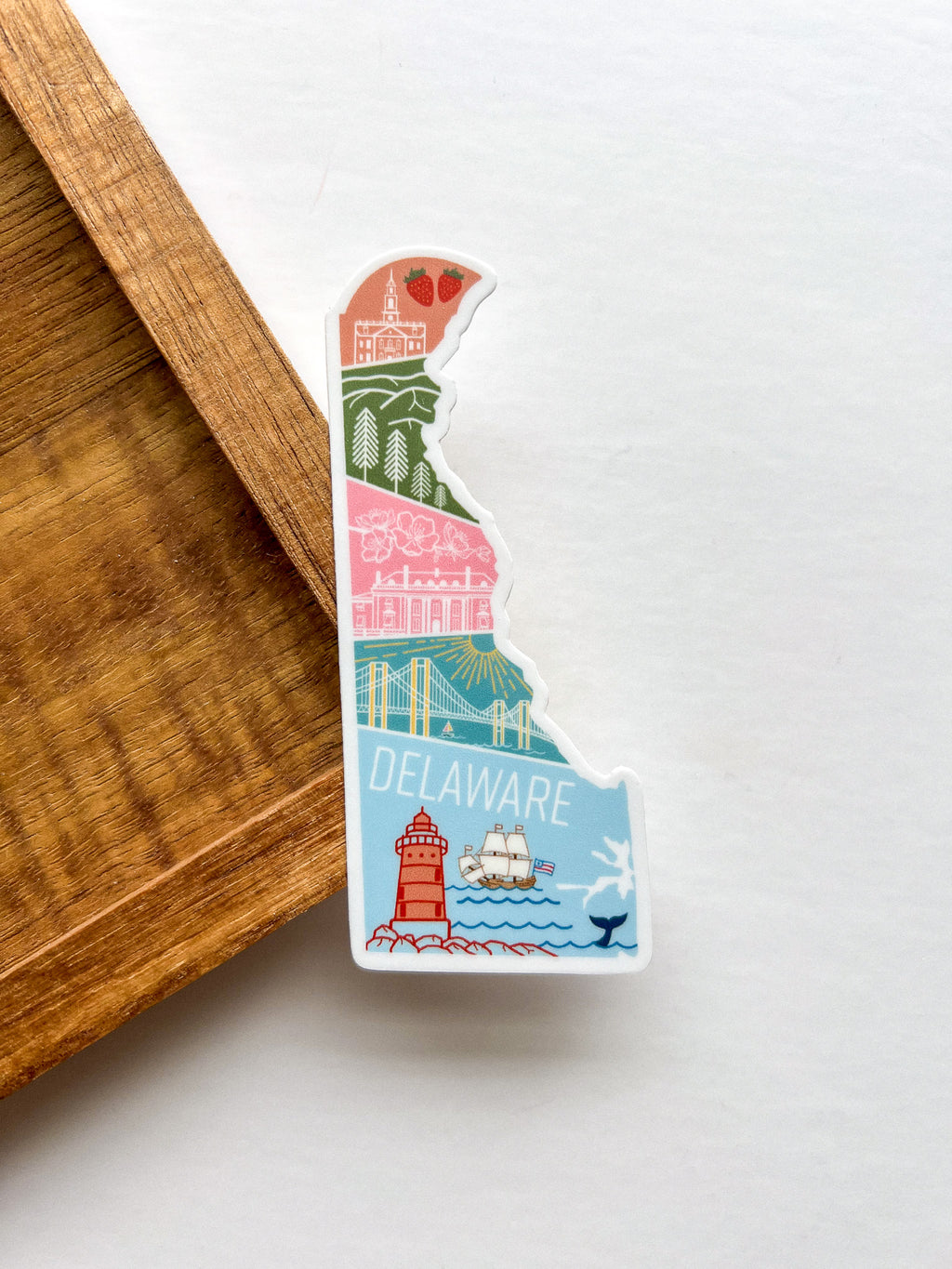 Delaware State Geometric Sticker