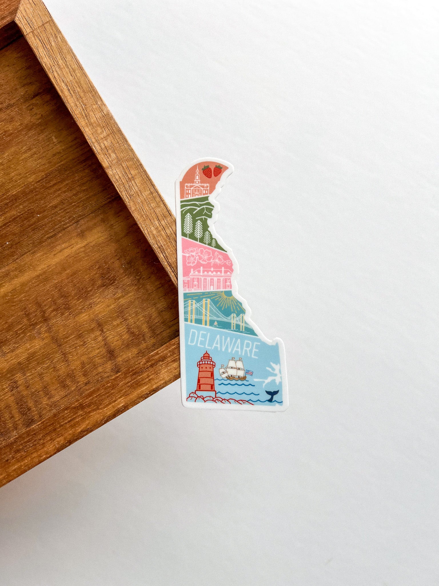 Delaware State Geometric Sticker