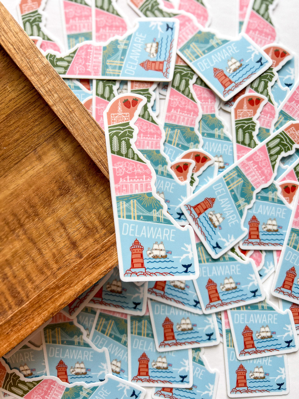 Delaware State Geometric Sticker