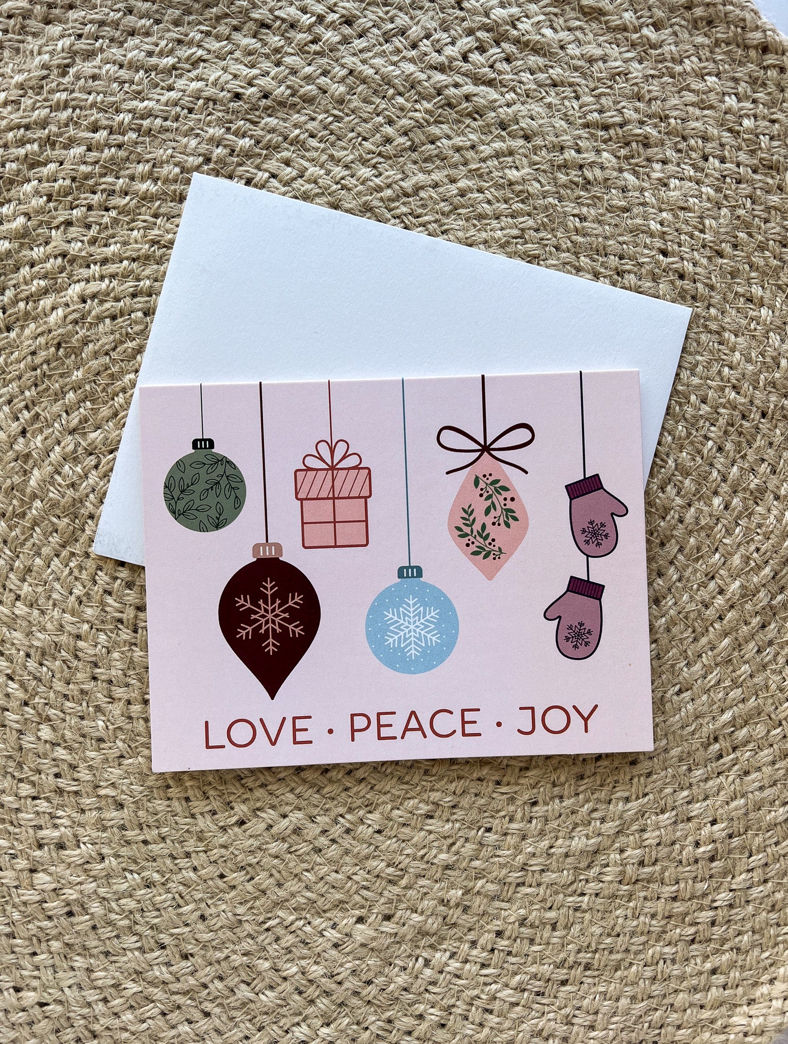 Love Peace Joy Card