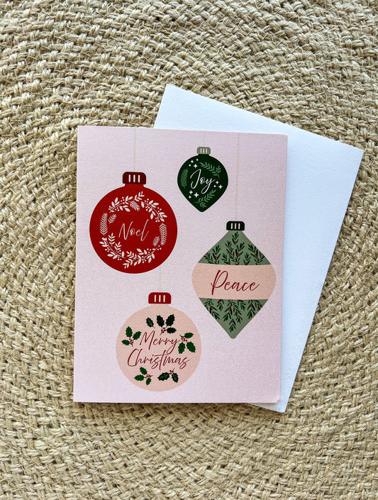 Christmas Ornaments Card