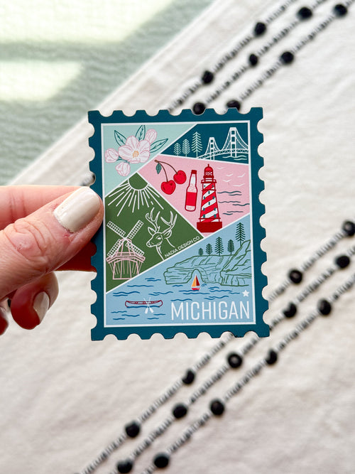 Michigan Stamp Magnet