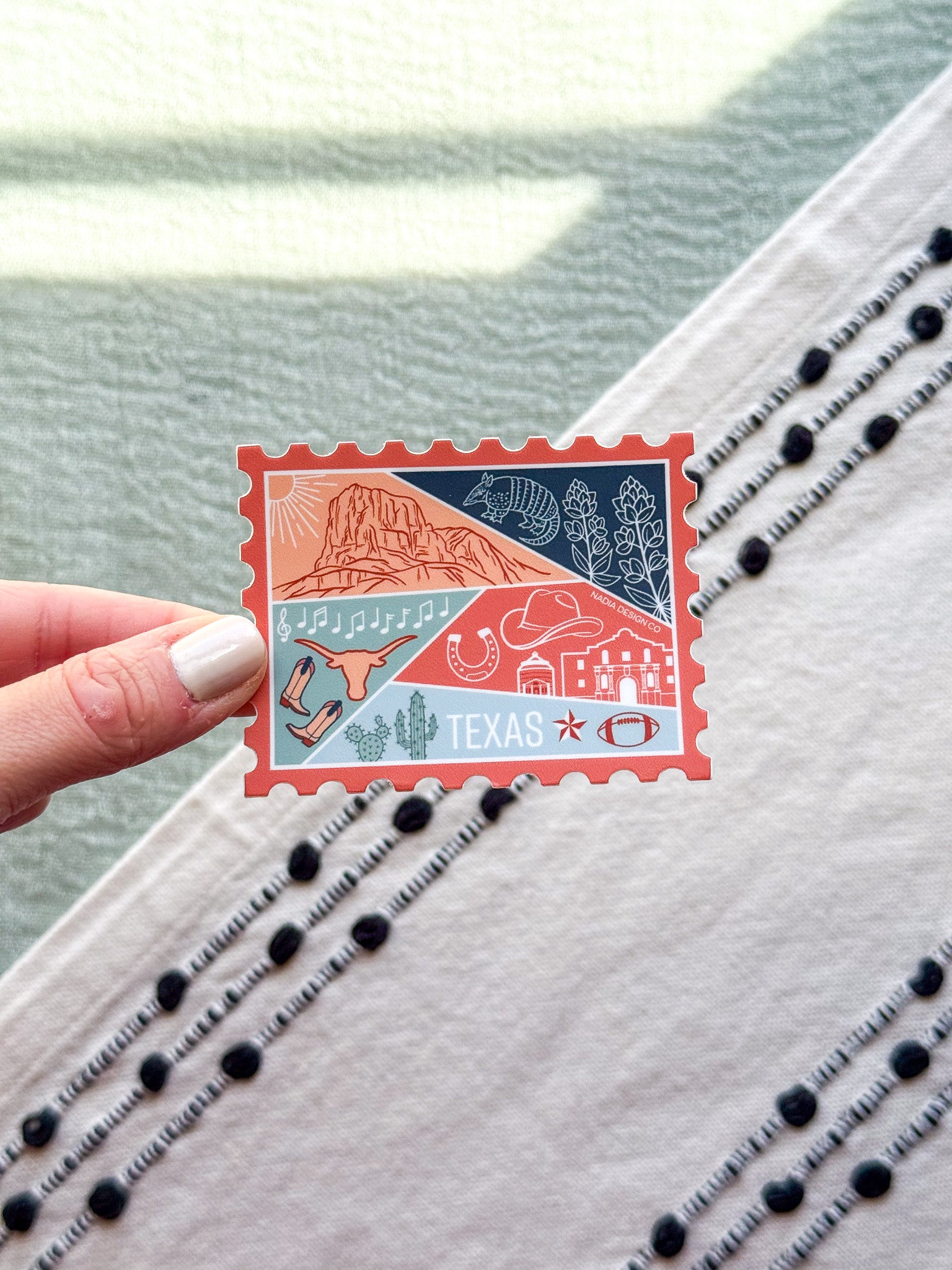 Texas Stamp Sticker