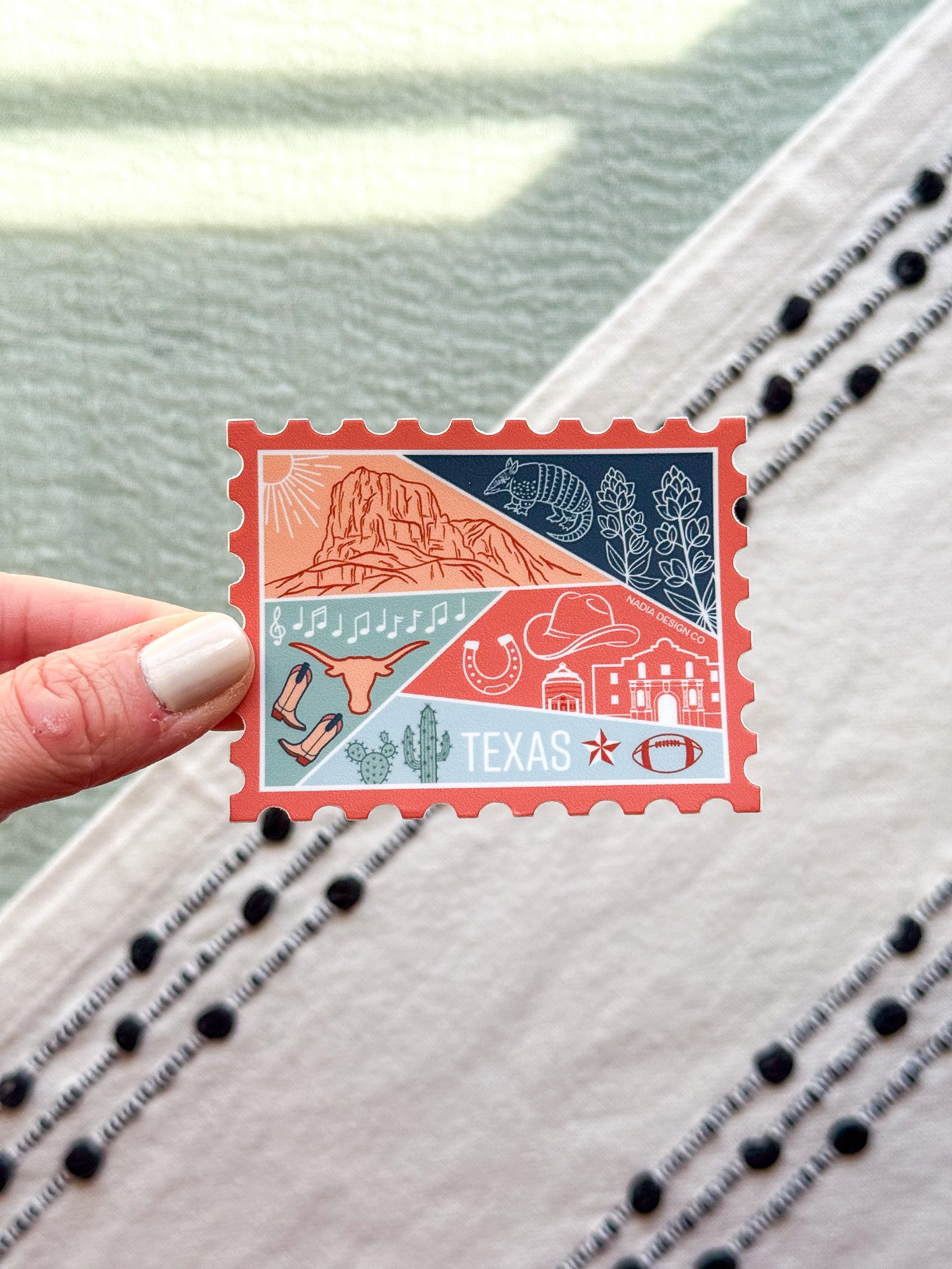 Texas Stamp Sticker