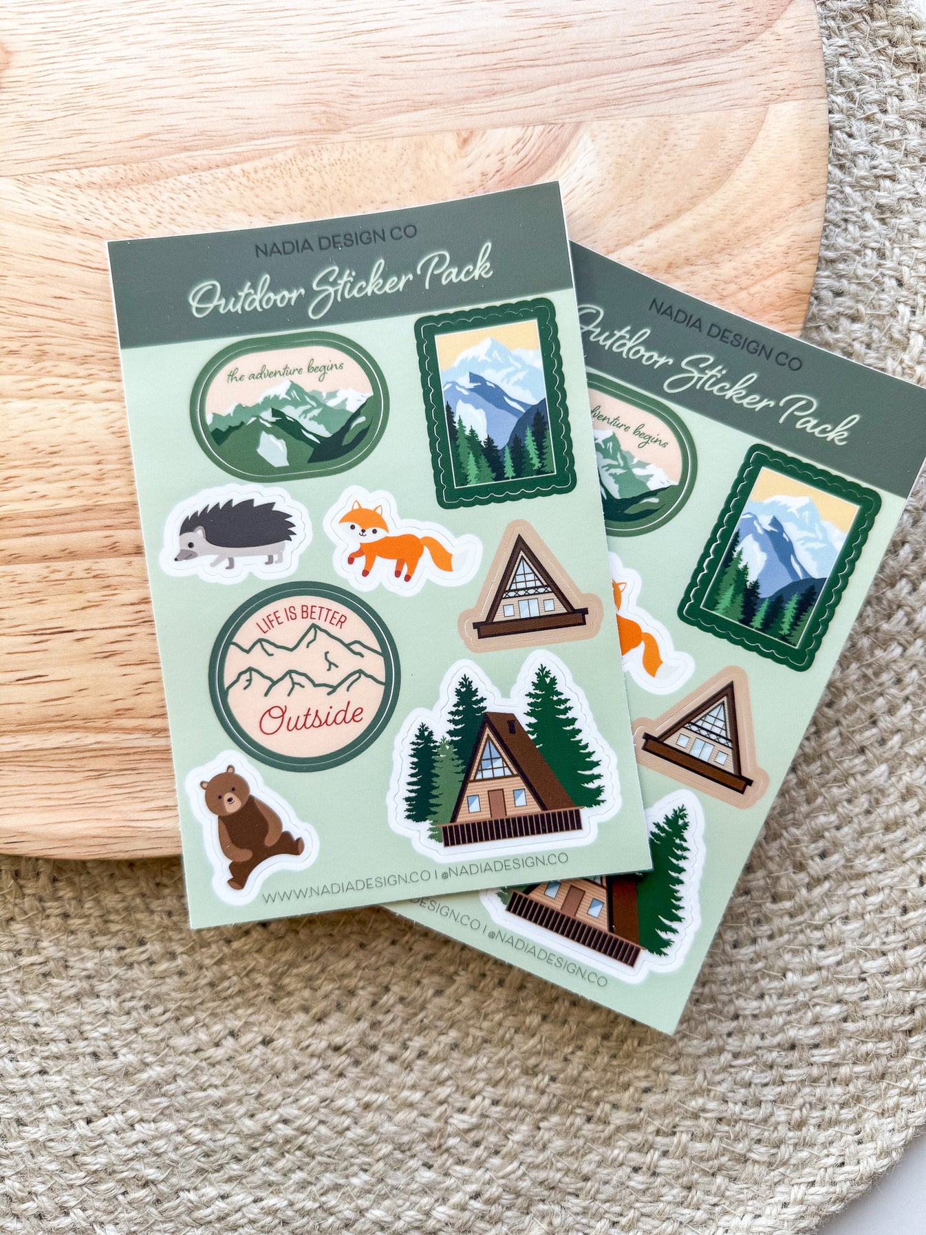 Outdoor Sticker Sheet – Nadia Design Co