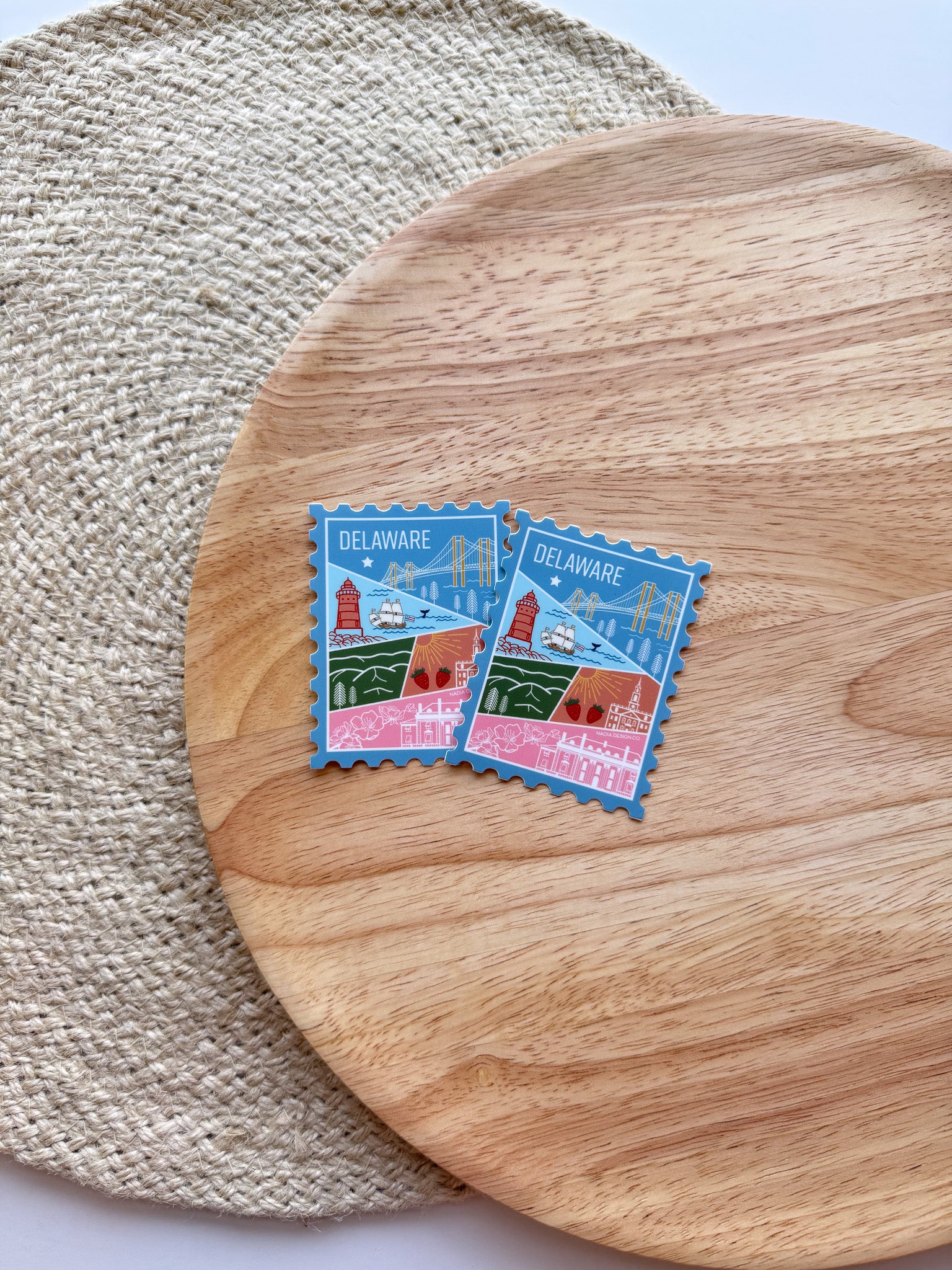 Delaware Stamp Sticker