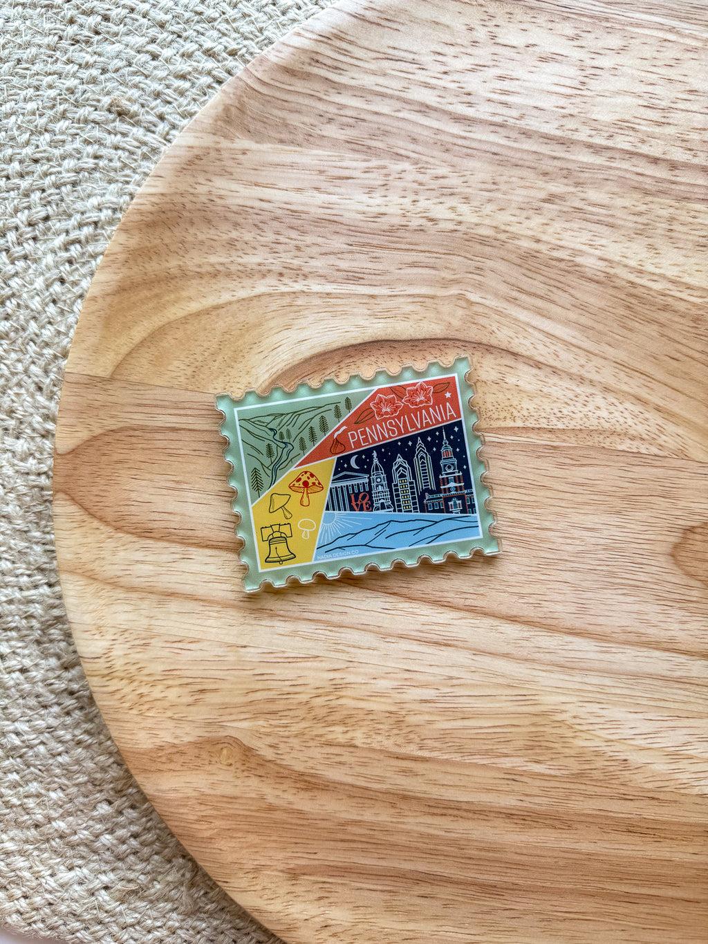 Pennsylvania Acrylic Magnet