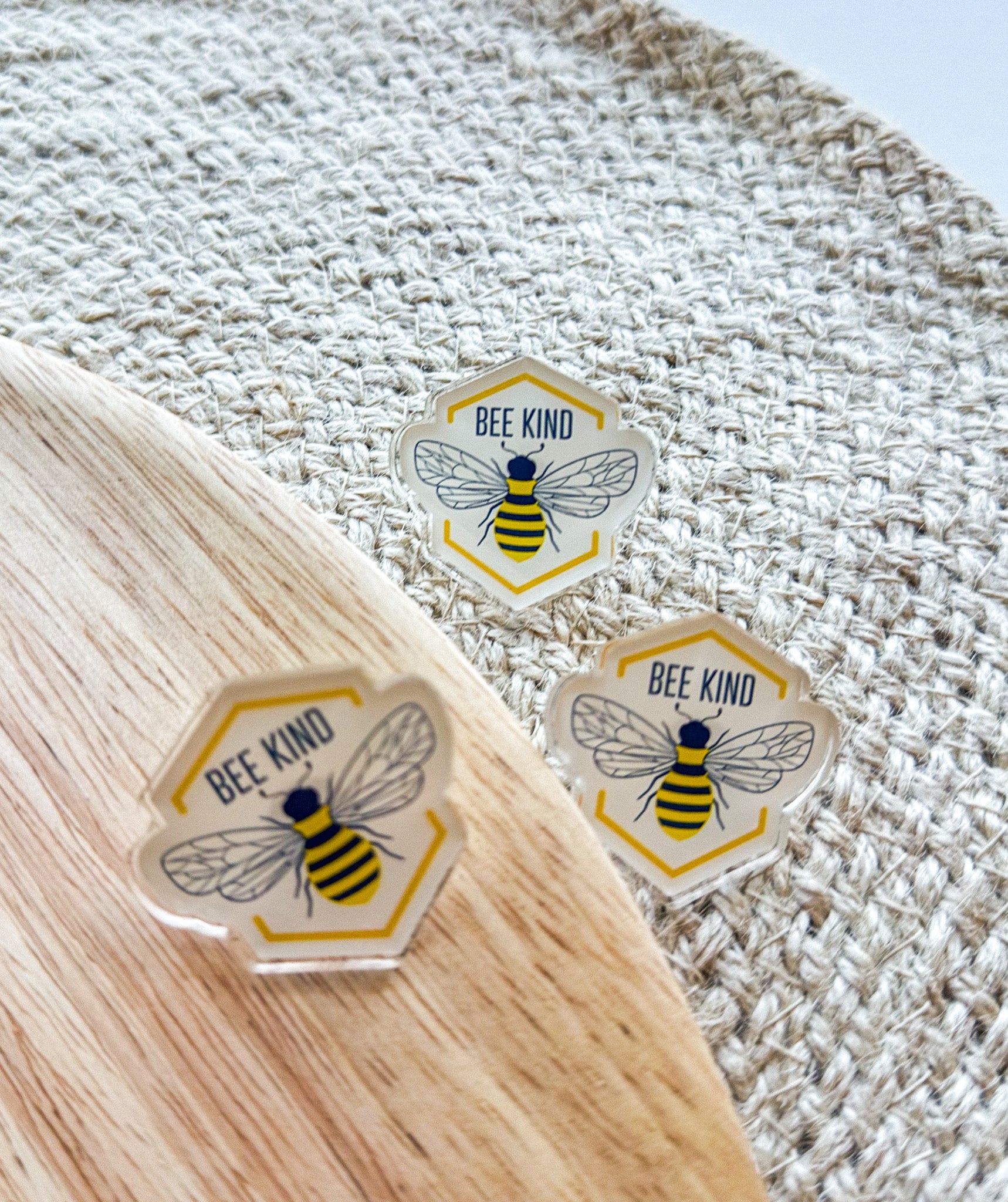 Bee Kind Acrylic Pin