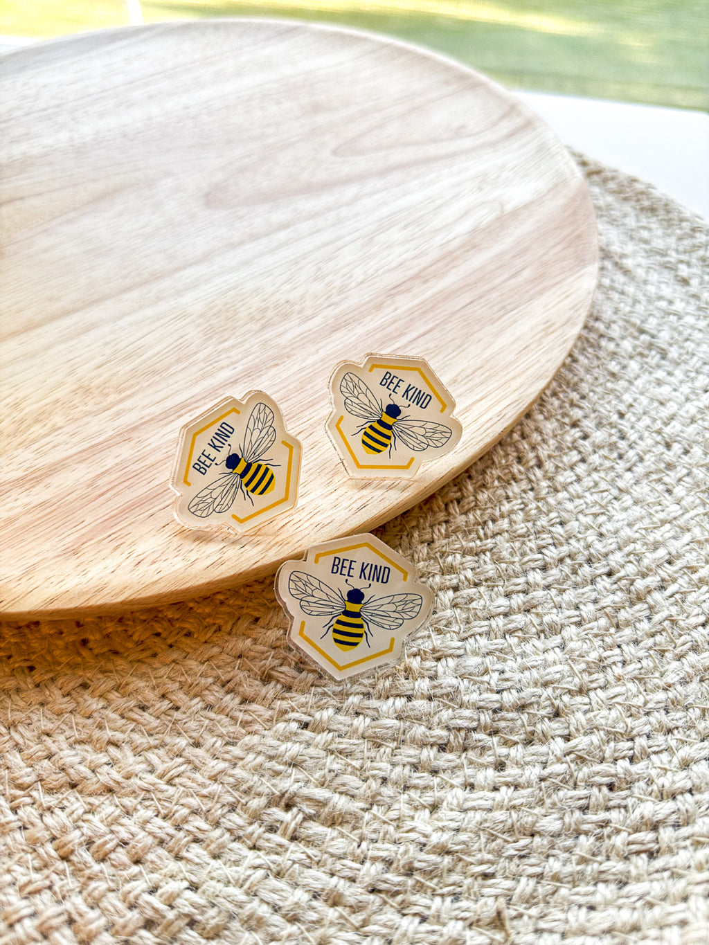 Bee Kind Acrylic Pin