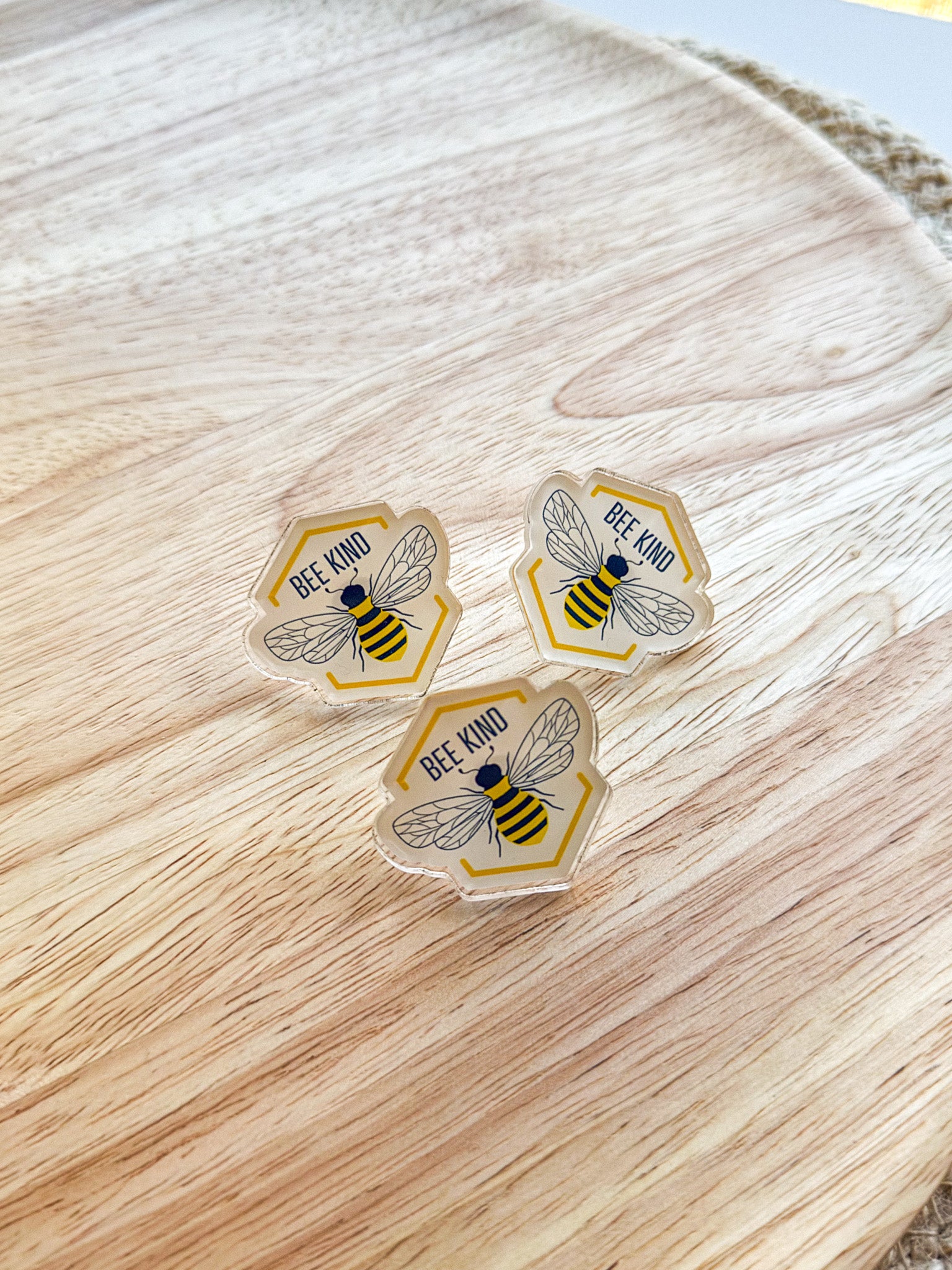Bee Kind Acrylic Pin