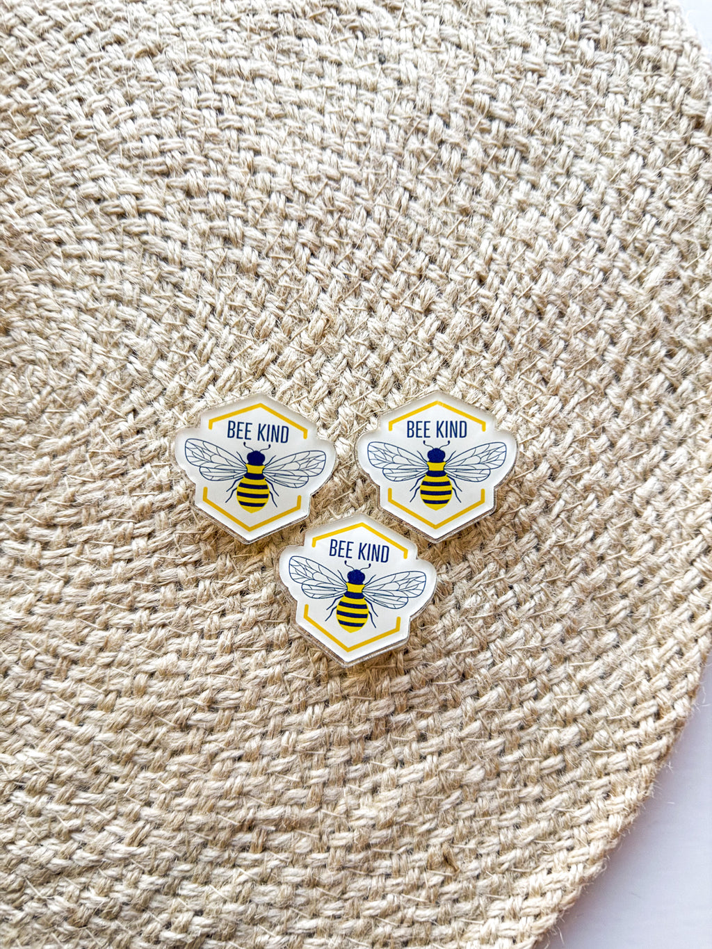 Bee Kind Acrylic Pin