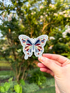 Butterfly Clear Sticker
