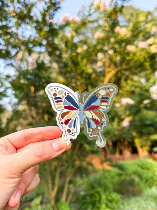 Butterfly Clear Sticker