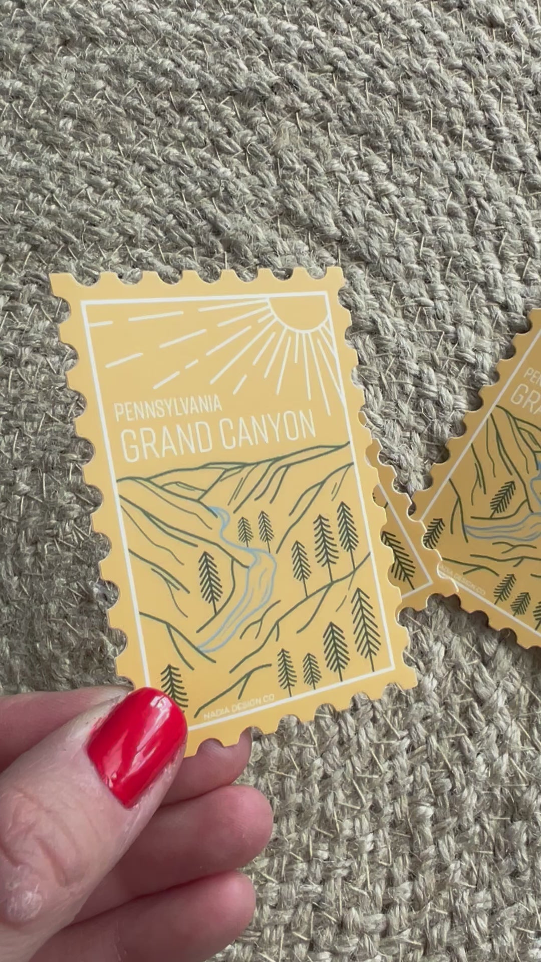 Pennsylvania Grand Canyon Stamp Sticker