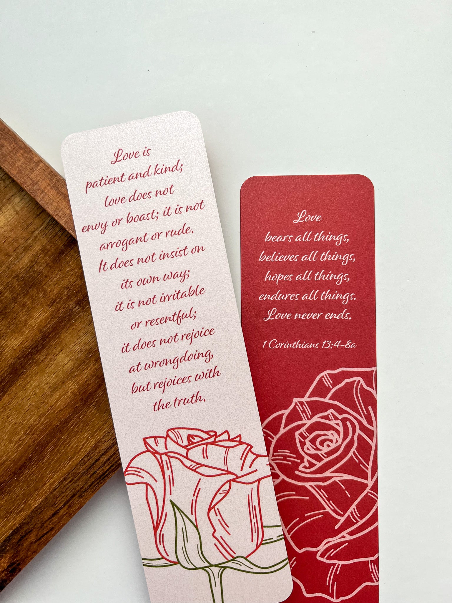 Love is Patient Verse Bookmarks