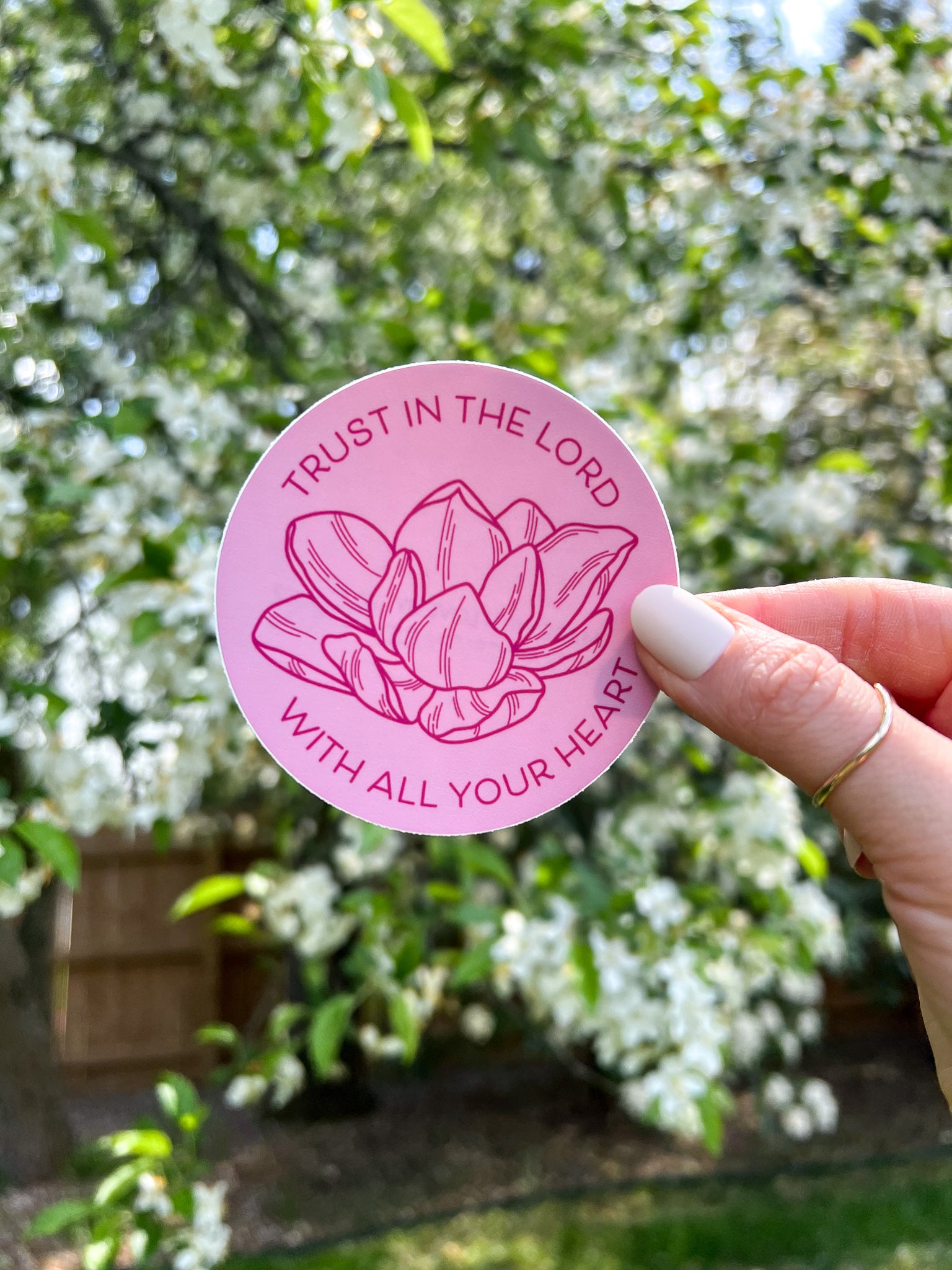 Magnolia "Trust in the Lord with All Your Heart" Sticker