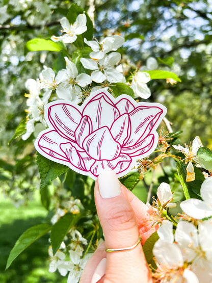 Magnolia Clear Sticker