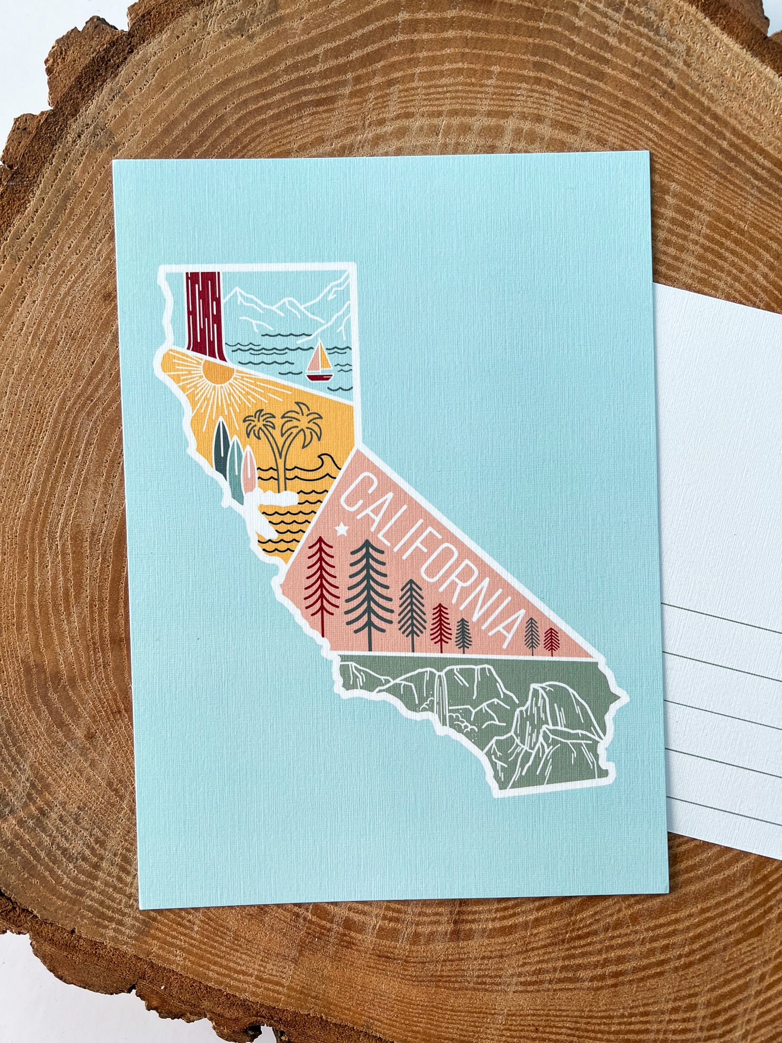 California Travel Postcard