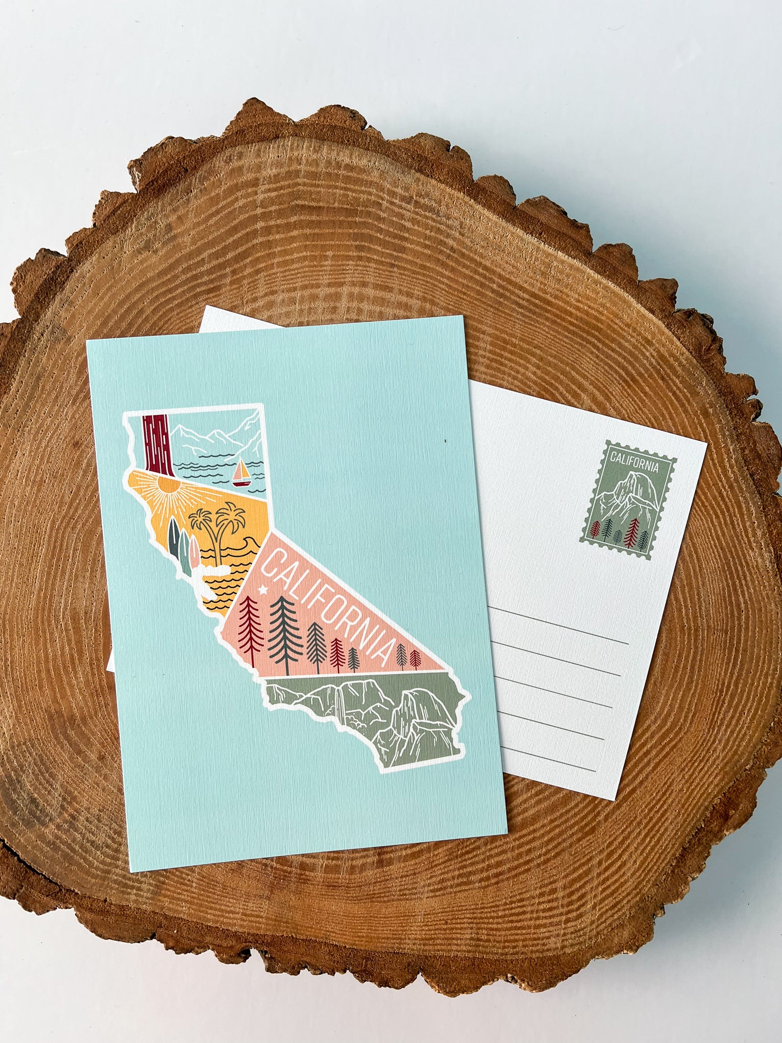 California Travel Postcard