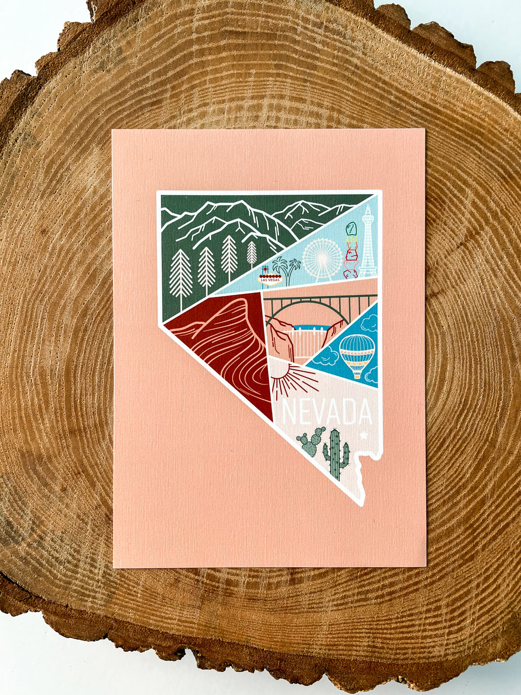 Nevada Travel Postcard